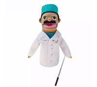 LOMTRATS Marionetas de Mano de Teatro para niños,Incluye Maestro,policía,Pirata,Detective,etc.con Bocas Abiertas móviles, Contar Historias,enseñar,Regalos de Festivales,1 PCS