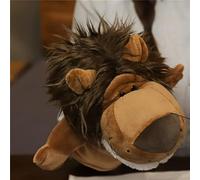 LOMTRATS Marionetas de mano para niños pequeños que contienen lobo, tigre, león, mono y bocas abiertas móviles, perfectas para contar historias, enseñar, preescolar y regalo de cumpleaños