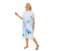 LOMTRATS Polar de Doble Cara con Bolsillos Capa de Surf de Secado rápido Toalla cambiante Bata de baño Sudadera con Capucha para Mujeres y Hombres Natación Playa Surf Buceo Baño en casa