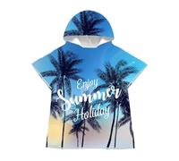 LOMTRATS Poncho de surf de microfibra de secado rápido, toalla envolvente, albornoz, sudadera con capucha para adultos, hombres, mujeres o familias, para natación, playa, surf, buceo, baño en casa
