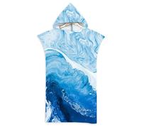 LOMTRATS Poncho de surf de microfibra de secado rápido, toalla envolvente, albornoz, sudadera con capucha para adultos, hombres, mujeres o familias, para natación, playa, surf, buceo, baño en casa