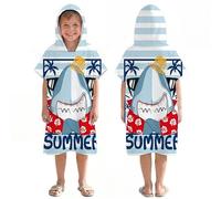 LOMTRATS Poncho de Surf de Secado rápido, Toalla Cambiante, Bata con Capucha para Adultos, niños o Familia, Microfibra, natación, Playa, Surf, Buceo, baño en casa