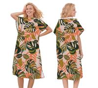 LOMTRATS Poncho de Surf de Secado rápido, Toalla Cambiante, Bata con Capucha para Adultos, niños o Familia, Microfibra, natación, Playa, Surf, Buceo, baño en casa