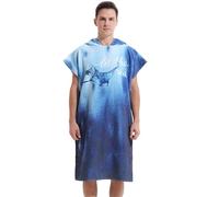 LOMTRATS Poncho de Surf de Secado rápido, Toalla Cambiante, Bata con Capucha para Adultos, niños o Familia, Microfibra, natación, Playa, Surf, Buceo, baño en casa