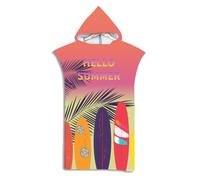 LOMTRATS Poncho de Surf de Secado rápido, Toalla Cambiante, Bata con Capucha para Adultos, niños o Familia, Microfibra, natación, Playa, Surf, Buceo, baño en casa