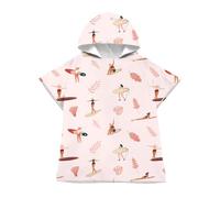 LOMTRATS Poncho de Surf de Secado rápido, Toalla Cambiante, Bata con Capucha para Adultos, niños o Familia, Microfibra, natación, Playa, Surf, Buceo, baño en casa