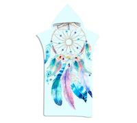 LOMTRATS Poncho de Surf de Secado rápido, Toalla Cambiante, Bata con Capucha para Adultos, niños o Familia, Microfibra, natación, Playa, Surf, Buceo, baño en casa