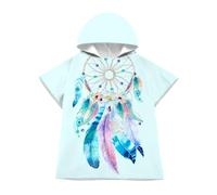 LOMTRATS Poncho de Surf de Secado rápido, Toalla Cambiante, Bata con Capucha para Adultos, niños o Familia, Microfibra, natación, Playa, Surf, Buceo, baño en casa