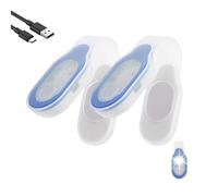 LOMUG Lámpara LED con clip, 2 unidades, luz nocturna para enfermería, clip en linterna, recargable por USB, magnética, luz de seguridad, 3 modos para enfermeras nocturnas, niños, correr, correr