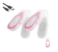 LOMUG Lámpara LED con clip, 2 unidades, luz nocturna para enfermería, clip en linterna, recargable por USB, magnética, luz de seguridad, 3 modos para enfermeras nocturnas, niños, correr, correr