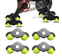 LOMUG Rocker Plate Feet, Indoor Cycling Snap Rocker Feet Adaptadores, Accesorios de Entrenamiento de Bicicleta Pies de Tenis, Pelota de Tenis, Adaptador de Pie para Wahoo Kickr Core (4 Rodillos