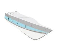 Lona alquitranada Maxi Tender (Apto para: Embarcaciones con 300 - 360 cm de eslora, Poliéster, Anillos 6 D)
