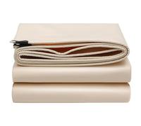 Lona Beige con Ojales Reforzados 1x1,2 m 1,2x1,2 m Lona Impermeable de PVC Resistente aplicable a techos Reforzados, Suelo de Picnic(2x3m)
