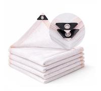 Lona blanca prémium con 70 % de rayos UV, 11 x 28 pies con ojales para camas de jardín elevadas, perfecta para cultivos de lete, tomate y verano, cubierta de plantas