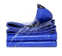 Lona con Ojales 2.1 x 15 m Duradera Resistente a Los Rayos UV Desgarros, Multiusos Lona Impermeable Exterior con Cuerda para Exteriores, Plantas, Invernadero, Azul