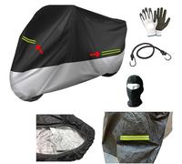 Lona cubremoto para scooter Maxiscooter Maximoto compatible con P Iaggio NRG 50 Extreme Cat. Talla L 232 x 100 x 125 cm. Cubierta impermeable afelpada, cubierta de PVC sol lluvia capota 250 g