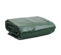 Lona de lona verde de Tarpaulin, 5 x 8 m, 650 g/m², resistente a la intemperie, para camping, jardín al aire libre, lona impermeable