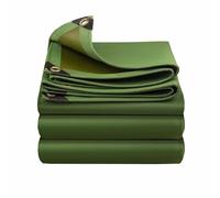 Lona de Lona Verde Impermeable de Alta Resistencia de 3,35 m x 4 m (11' x 13') - 30 milésimas de Pulgada de Grosor, Resistente a los Rayos UV, a Prueba de desgarros, Ojales inoxidables - per