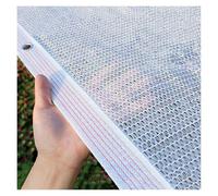 Lona de malla blanca resistente a los rayos UV de 3 x 20 pies con ojales, red de sombra resistente para coche, invernadero, perrera, jardinería, patio, uso al aire libre