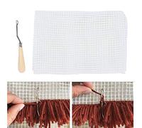 Lona de Malla de Plástico malla translúcida DIY para alfombra de tela fabricación tejido manualidades bordado for decoración del hogar 50x50 cm