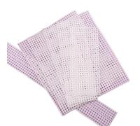 Lona de malla plástica, Tablero de rejilla de malla de plástico de goma blanca, apertura de 4mm for bolsas tejidas, suministros for manualidades DIY(3)