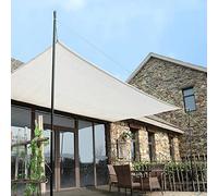 Lona de malla solar blanca de 8 pines, resistente a los rayos UV, red térmica para balcón, jardín, patio y porche (5 x 8 m) - ideal para proteger las plantas