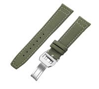 Lona de Nailon de 20mm, 21mm y 22mm para IWC Pilot Portugal Portofino, Correa de Reloj de Tela, Hebilla Plegable, cinturón de Cuero de Vaca