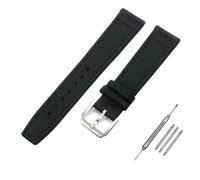 Lona de Nailon de 20mm, 21mm y 22mm para IWC Pilot Portugal Portofino, Correa de Reloj de Tela, Hebilla Plegable, cinturón de Cuero de Vaca