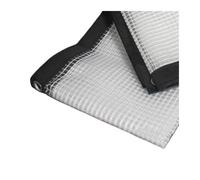 Lona de PE transparente de 0,33 mm for jardín | Protección impermeable contra la lluvia for plantas y balcones | Toldo de rejilla resistente(0.33mm Black Edge,4x6m)