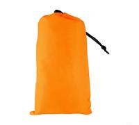 Lona de poliéster impermeable 200x140cm para camping, picnic, playa y senderismo - Refugio contra moscas de lluvia resistente a los rayos UV con 6 puntos de amarre, (naranja, 150 x 210 cm)