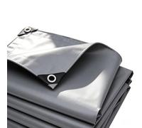 Lona de Protección 260 x 260 cm Máximo Rendimiento - Duradera Resistente a Los Rayos UV Desgarros, Multiusos, Impermeable Lona de Protección para Madera para Muebles Leña, Gris