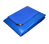 ECD Germany Lona de Protección Impermeable con Ojales 3x4m 12m² 260g/m² Polietileno Azul Resistente contra el Moho y Rayos UV Cubierta Multiusos Ideal para Muebles de Jardín y Almohadilla para Tienda