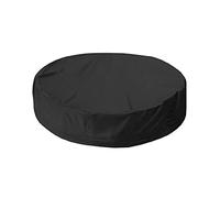 Lona de protección para piscina tubular, impermeable, resistente al polvo, apta para piscina hinchable redonda/rectangular (negro,122 x 30 cm)