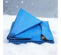 Lona de Protección Universal 110 x 260 cm Impermeable y Antidesgarro Lona de Construcción Esquinas Reforzadas para Terrazas Muebles Leña Jardín Piscina Coche, Azul