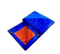 Lona de Protección Universal 130 x 140 cm Resistente a Los Rayos UV Lona con Ojales para Exterior Esquinas Reforzadas para Jardín, Cenador, Camping, Muebles, Cobertizos, Azul