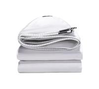 Lona de Protección Universal 170 x 400 cm Impermeable y Antidesgarro Lona con Ojales Esquinas Reforzadas para Terrazas Muebles Leña Jardín Piscina Coche, Blanco