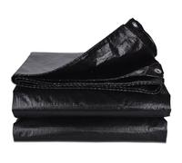 Lona de Protección Universal 240 x 420 cm Impermeable y Antidesgarro Lona con Ojales Esquinas Reforzadas para Terrazas Muebles Leña Jardín Piscina Coche, Negro