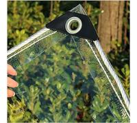 Lona de PVC impermeable personalizable de 500 g/m² con ojales, resistente al desgarro y al viento, perfecta para cenador de jardín, 4 x 9,5 m, lona C duradera con cuerda