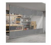 Lona de PVC para exteriores, cubierta de vinilo industrial con divisor personalizado para patio y puerta de garaje, panel de lona impermeable (4 x 3 m)