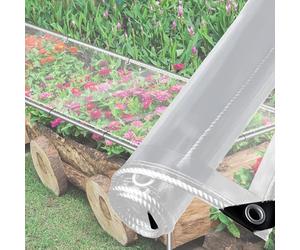 Lona de PVC resistente de 0,35 mm, resistente al viento, a la lluvia, con ojo, para balcón y patio al aire libre, 3 x 2,9 m, cubierta impermeable duradera