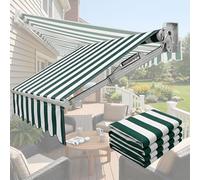 Lona de Repuesto para Toldo Retráctil Terraza, 380g/m² Tela de Recambio Toldo Comercial, 250/300/350/400/500/600cm, Cubierta Superior Parasol para Balcón, Jardín, Patios, Cafetería