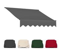 Lona De Repuesto Retráctil for Toldo De Patio, Cubierta Del Toldo De La Sombra Del Sol Toldo Enrollable, Paño De Repuesto De Alta, Toldo Exterior Tela for Patio(Size:5x2m,Color:Gris)(Gray,(16x10ft)5x3