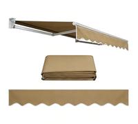 Lona de Repuesto Toldo Extensible para Terraza, 380g/m² Tela Recambio Toldo Negocios, 3.0 x 2,5 m, 3,5 x 3,0 m, 4,0 x 3,0 m, Cubierta Techo de Repuesto para Balcón, Jardín, Mercado