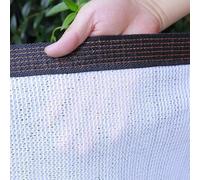 Lona de tela de alta calidad resistente a los rayos UV con ojales, 85% de bloqueo solar para jardín, coche, invernadero, gallinero y perrera, incluye bridas de cremallera para cables (16.4 x 48 pies)