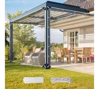 Lona De Vinilo Transparente - Lona De PVC Transparente, Resistente Al Agua Y Antienvejecimiento - Para Cerramientos De Patio, Paredes Temporales Y Usos Múltiples Clear,4X4ft