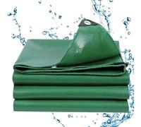 Lona Impermeable 1.5 x 3 m Impermeable, Protección UV, con Ojales Plasticos Cubretodo para Muebles Jardín Piscina Coche, Verde