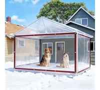 Lona Impermeable 150 x 450 cm Resistente a Los Rayos UV Lonas Impermeables Transparente Exterior Resistente Al Polvo para Exteriores, Terraza, Gallinero, Balcón, A