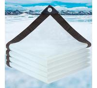 Lona Impermeable 200 x 360 cm Impermeable, Aislamiento de Plantas, con Cuerda de Encuadernación Lona Transparente para Camping, Cenador, Porche, A