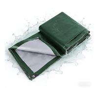 Lona Impermeable 200 x 400 cm Impermeable y Al Desgarro Plastico Cubretodo con Ojales para Terrazas Muebles Jardín Piscina Coche, Ejercito Verde