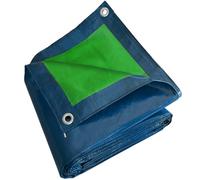 Lona Impermeable 2x3 m - TECPLAST - SR150MU - Azul y Verde Lona Exterior con Ojales - Anti Rayos UV